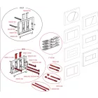 Alcaplast M371 nyomólap,kettős,takarékos