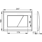 Alcaplast M172 nyomólap króm-matt kifutó