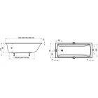 RAVAK Classic II FÜRDŐKÁD 150x70