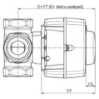 Keverőszelep ESBE Állítómot ARA645 230V 30s 2-pontos SPST