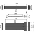 Alcaplast M9000 alkatrész WC tartály bekötő