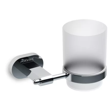 RAVAK Chrome POHÁRTARTÓ ÜVEG 1-ES CR210