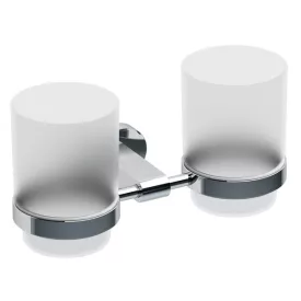 RAVAK Chrome POHÁRTARTÓ ÜVEG 2-ES CR220