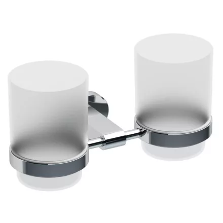 RAVAK Chrome POHÁRTARTÓ ÜVEG 2-ES CR220