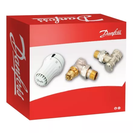 Danfoss sarok radiátorszelep szett 1/2" RAE5054