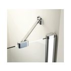 RAVAK Chrome CRV2 - 90 zuhanykabin 1oldal króm+transparent