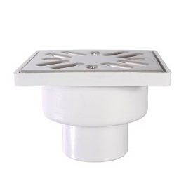 STY-509-50 Zuhanytálca szifon 10×10 alsó kifolyású