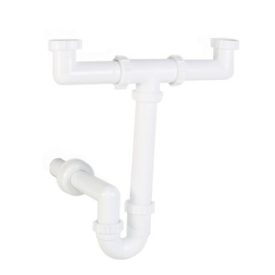 STY-639-2 Kétmedencés mosogató szifon leeresztő nélkül