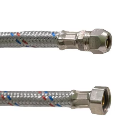 Flexicső VÍZ  1/2" roppantós 15cm