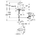 Grohe Bau loop - mosdó csaptelep leeresztővel - 23335000