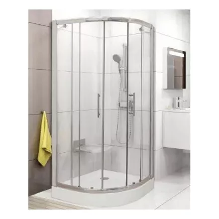 RAVAK Kompakt CP4 -90 krómhatású + transparent zuhanykabin íves