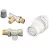 Danfoss egyenes radiátorszelep szett 1/2"