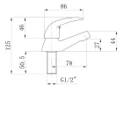 SAPHO Állószelep 1/2" zy12034