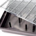 Esővíz Lábtörlő hg rács  110 csatl. 60*40*10