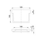 Esővíz folyóka végzáró elem 105 DEAL STY-908