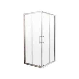   RAVAK Kompakt RV2 -90 krómhatású + transparent zuhanykabin szögletes