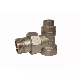   Bianchi 3/4" Vas Sarok torló, visszatérő radiátor szelep 402