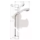 HansGrohe Crometta 85 Vario/Unica - zuhanyrúd szettel 90cm - 27762000
