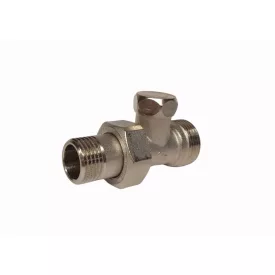   Bianchi 1/2" Eurokónusz Egyenes torló, visszatérő  radiátor szelep 414DE