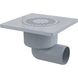   Alcaplast APV 3 padló összefolyó 105x105/50 mm fehér, műanyag oldal kiv.