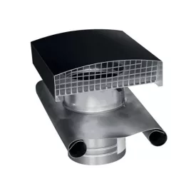   Szellőző Hg 125 tetőkivezetősapka fekete CT 125B / piros CT 125R