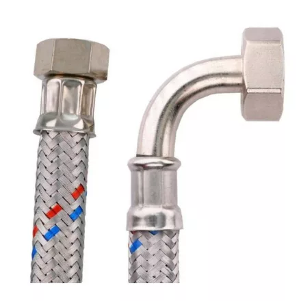 Flexicső VÍZ pipás 1/2"- 3/4" BB 60cm