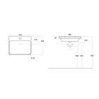 SAPHO mosdó THALIE  60x46cm TH11060