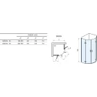 RAVAK Zuhanykabin SMSKK4-90 króm+transparent