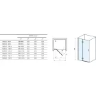 RAVAK Zuhanyajtó MSD2-100 L krómhatású+transparent