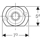 GEBERIT adapter vizelde elemhez "D" 242.309.00.1