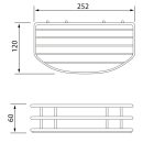 SAPHO egyenes polc 1-es Króm Line 37004
