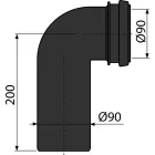 Alcaplast alk. M908 bekötő cső