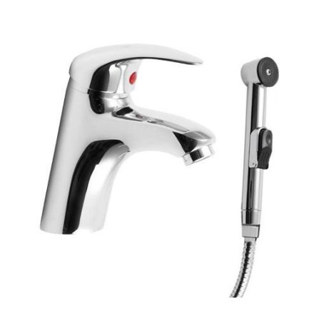 SAPHO mosdó csaptelep bidézuhannyal gégecsővel, bidéfejjel 1209-05