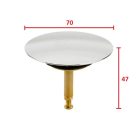 RAVAK alkatrész P064 króm lefolyóhoz dugó X01409