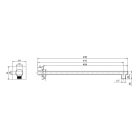 SAPHO esőztetőhőz zuhanykar  400mm TQ043 T04