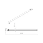 SAPHO POLYSAN MODULAR merőleges merevítő 800mm króm MSBR4