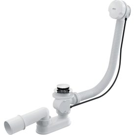   Alca A51B fürdőkádszifon aut. komplett fehér 50, 48 leeresztővel