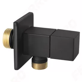   FERRO Quadro sarokszelep 1/2"-3/8" matt fekete Z293-BL