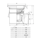 B&K ATT rozsdam. padlóösszefolyó 200x200m  ATTW200110H1