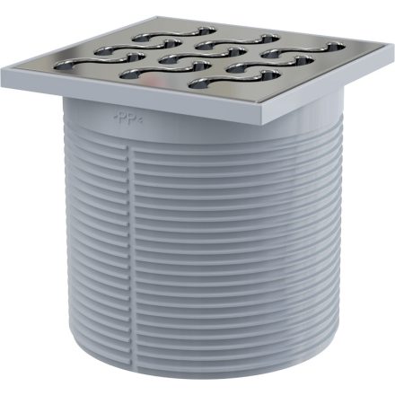 Alcaplast APV0600 magasító rozsdamentes ráccsal