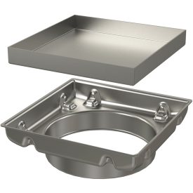 Alcaplast APVN0100 magasító rozsdamentes ráccsal 130x130