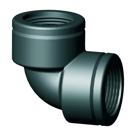 Ö. Műanyag Könyök 6/4" BB