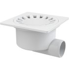 Alcaplast APV15 padló összefolyó 150x150/50 mm fehér műanyag, oldalsó kiv