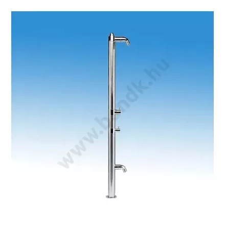 B&K Szabadtéri zuhanyoszlop lábmosóval időzített nyomógombos BKH1500541