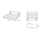 SAPHO zuhany ülőke felhajtható fehér 32x23 130kg AE357