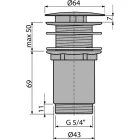Alcaplast A 396 leeresztő mosdóhoz (Fix)