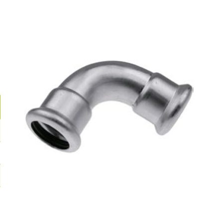 Press Steel 42/90° BB könyök inox