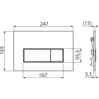 Alcaplast M570 nyomólap kettős fehér