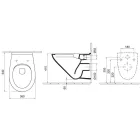 ALFÖLDI Optic 7047-R0-01 fali WC mély. CLEANFLUSH