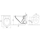 ALFÖLDI Optic 7048-R0-01 fali WC mély. kompakt CLEANFLUSH